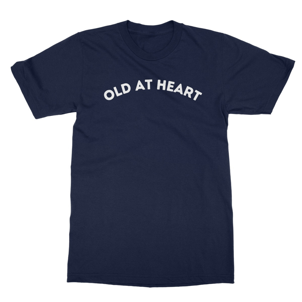 Old At Heart T-Shirt - Navy - Funny T-Shirt