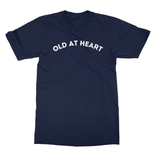 old at heart t shirt navy