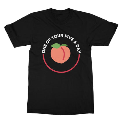 one of your five a day t shirt black