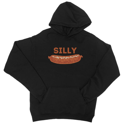 Silly Sausage Hoodie - Jet Black - Funny Hoodie