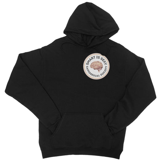 smart is sexy hoodie black