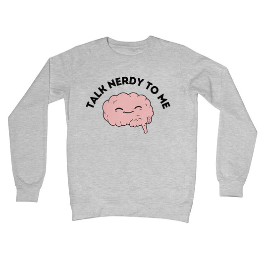 talk nerdy to me jumper grey