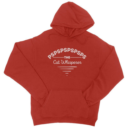 The Cat Whisperer Hoodie - Fire Red - Funny Hoodie
